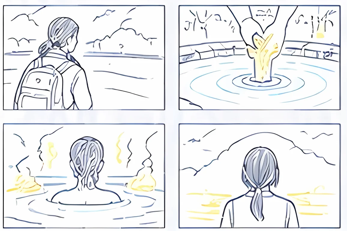 大江戸温泉物語 ショートドラマの絵コンテ